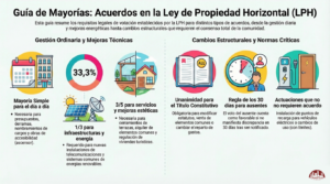 Guía de Mayorías; Acuerdos en la Ley de Propiedad Horizontal (LPH)